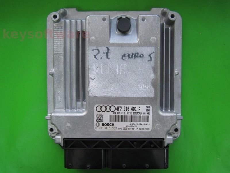 ECU Audi A6 2.7TDI 4F7910401A 0281015357 EDC17CP14 CANB H01