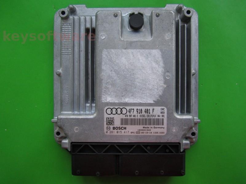 ECU Audi A6 2.7TDI 4F7910401F 0281015417 EDC17CP14 CANC H01