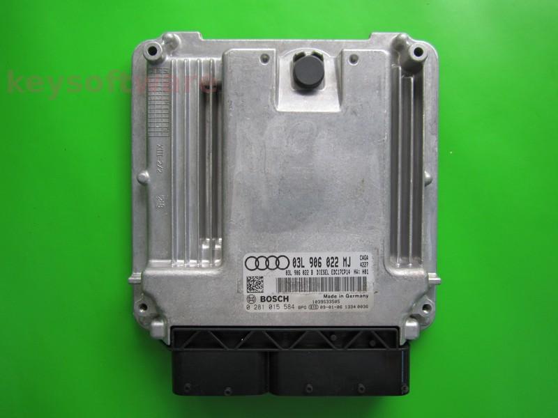 ECU Audi A4 2.0TDI 03L906022MJ 0281015584 EDC17CP14 CAGA H01