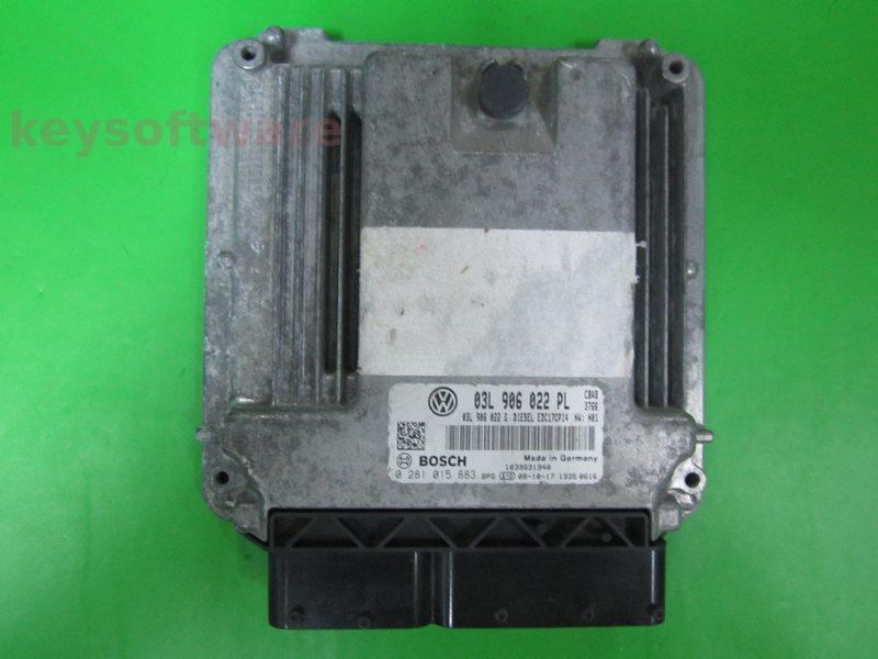 ECU Audi Q5 2.0TDI 03L906022PL 0281015883 EDC17CP14 CBAB H01