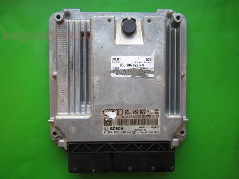 ECU Audi A4 2.0TDI 03L906022NN 0281016140 EDC17CP20 CAGA H35