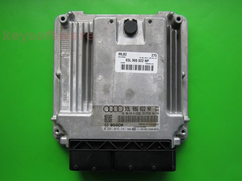 ECU Audi A4 2.0TDI 03L906022NP 0281016141 EDC17CP20 CAHA H34