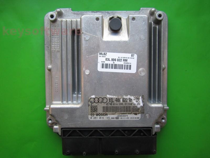 ECU Audi A4 2.0TDI 03L906022RM 0281016145 EDC17CP20 CAHA H35