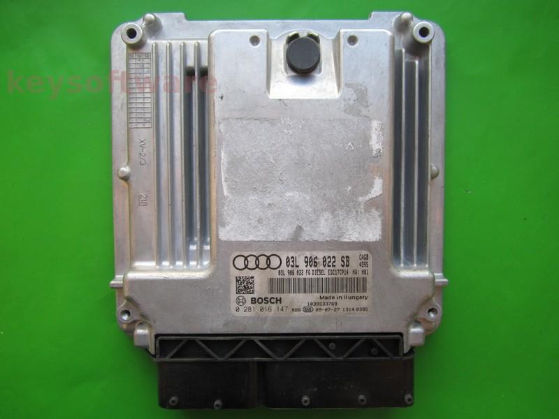 ECU Audi A6 2.0TDI 03L906022SB 0281016147 EDC17CP14 CAGB H01