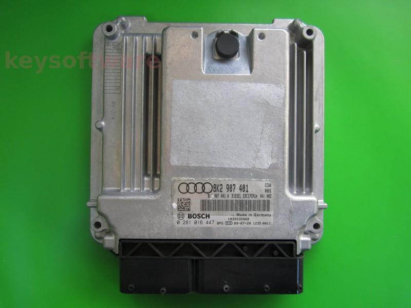 ECU Audi A4 3.0TDI 8K2907401 0281016447 EDC17CP14 CCWA H02}