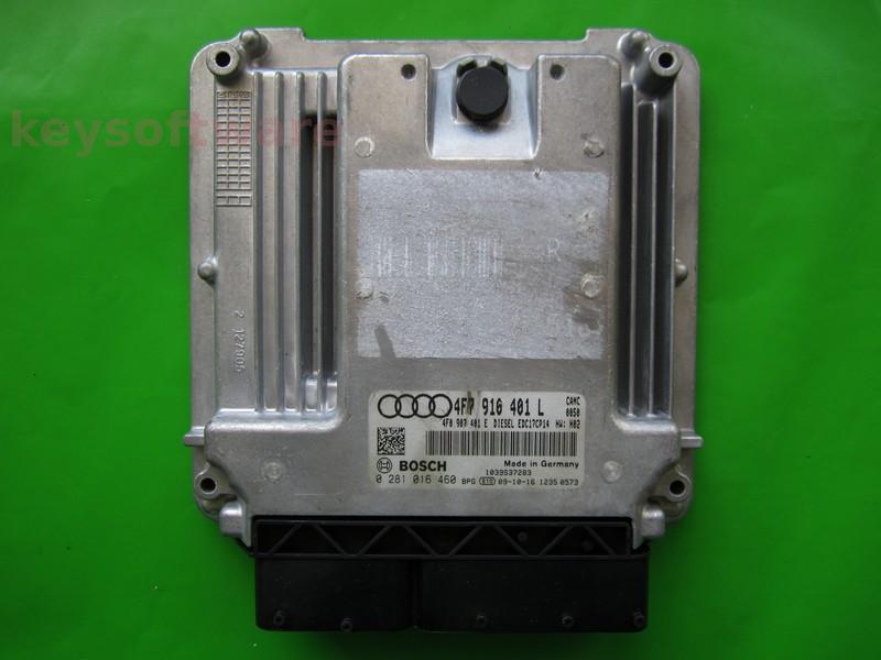 ECU Audi A6 2.7TDI 4F7910401L 0281016460 EDC17CP14 CANC H02