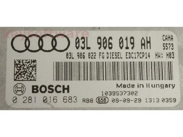 ECU Audi A6 2.0TDI 03L906019AH 0281016683 EDC17CP14 CAHA H03{