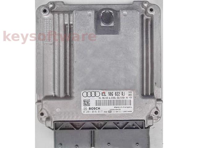 ECU Audi A4 2.0TDI 03L906022RJ 0281016817 EDC17CP20 CAGA H34