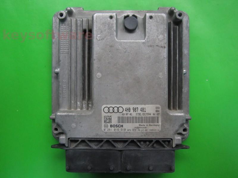 ECU Audi A8 3.0TDI 4H0907401 0281016910 EDC17CP44 CDTA H37