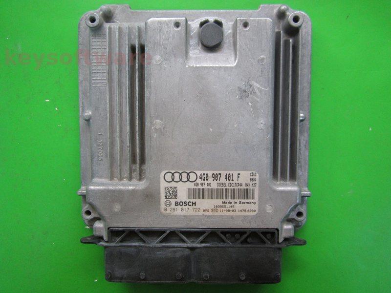 ECU Audi A6 3.0TDI 4G0907401F 0281017722 EDC17CP44 CDUC H37