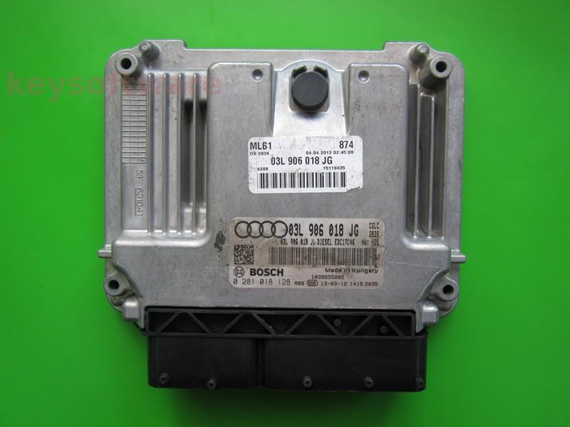 ECU Audi A4 2.0TDI 03L906018JG 0281018128 EDC17C46 CGLC H25