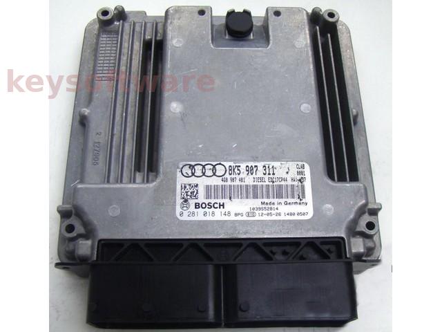 ECU Audi A5 3.0TDI 8K5907311 0281018148 EDC17CP44 CLAB H37{