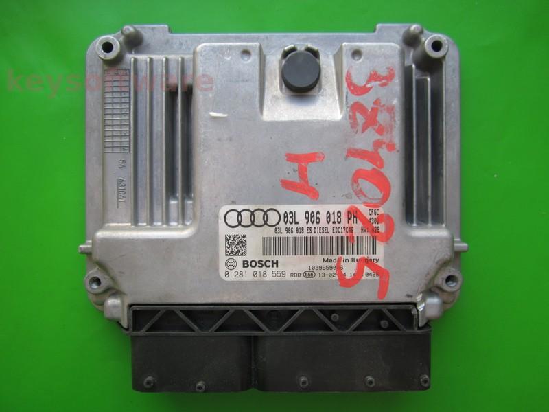 ECU Audi Q3 2.0TDI 03L906018PH 0281018559 EDC17C46 CFGC H28
