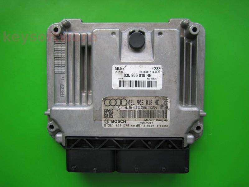 ECU Audi A4 2.0TDI 03L906018HE 0281018576 EDC17C46 CJCC H25