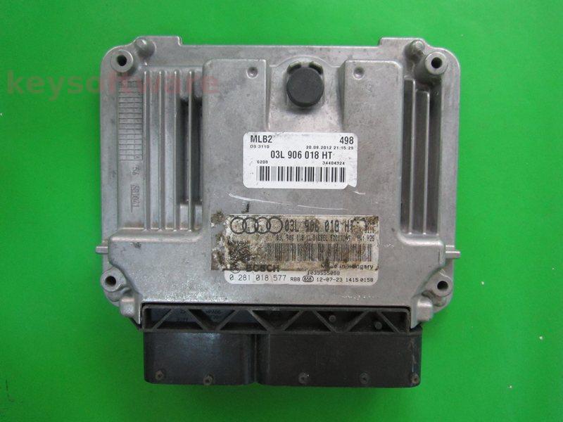 ECU Audi A4 2.0TDI 03L906018HT 0281018577 EDC17C46 CJCA H25 }