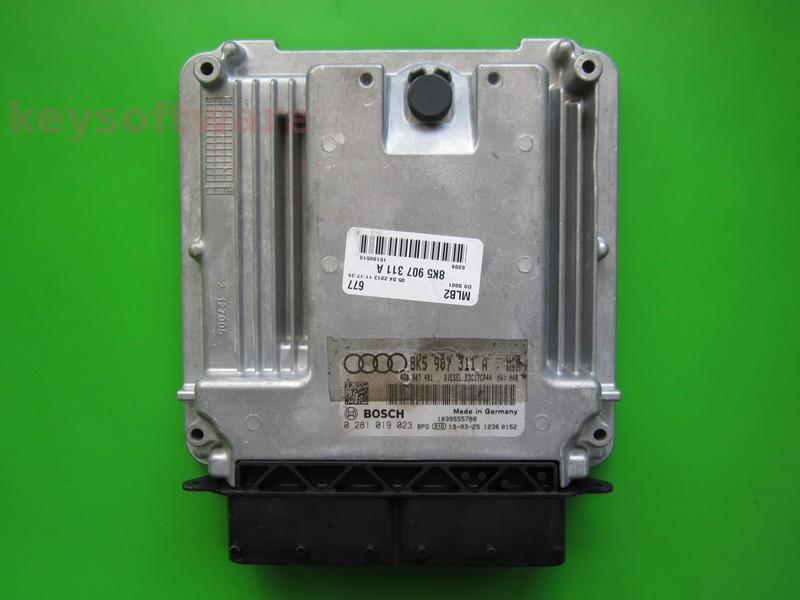 ECU Audi A4 3.0TDI 8K5907311A 0281019023 EDC17CP44 CLAB