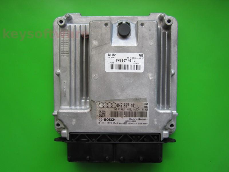 ECU Audi A4 3.0TDI 8K5907401L 0281019024 EDC17CP44 CKVB