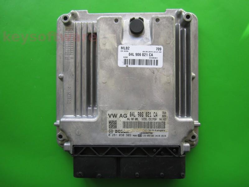ECU Audi A4 2.0TDI 04L906021CA 0281030909 EDC17C64 CSUA H23