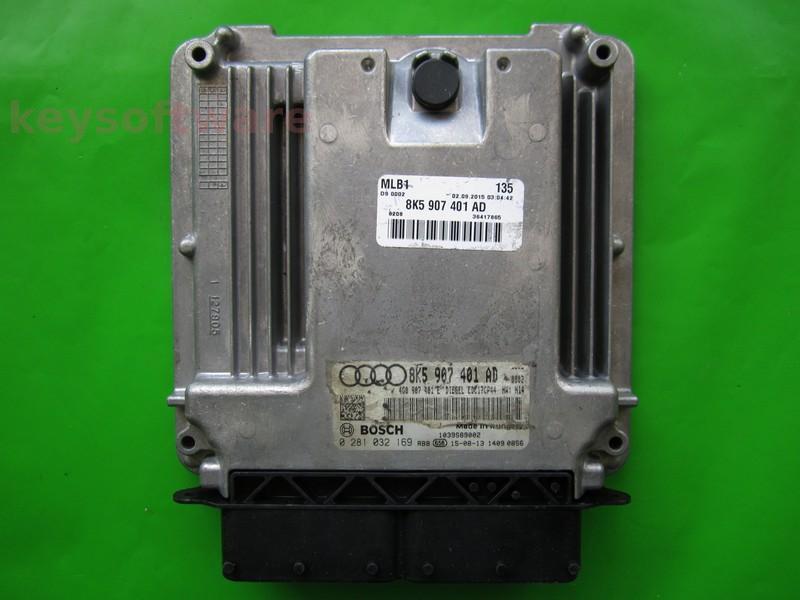 ECU Audi Q5 3.0TDI 8K5907401AD 0281032169 EDC17CP44