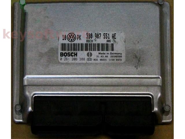 ECU Audi A4 2.8 3B0907551AE 0261206388 ME7.1 APR{