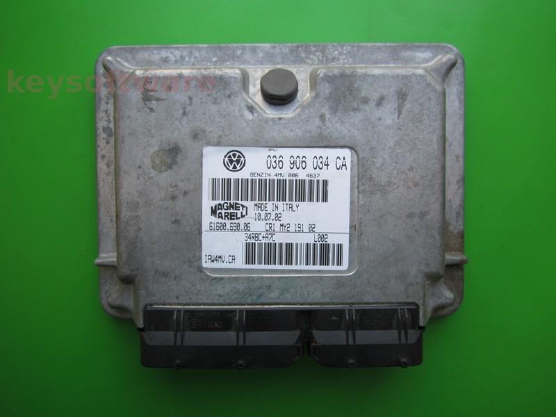 ECU Audi A2 1.4 036906034CA 6160069006 IAW 4MV.CA BBY {+