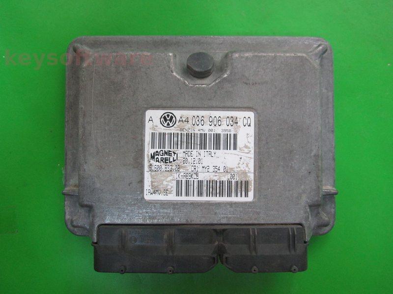 ECU Audi A2 1.4 036906034CQ 6160069006 IAW 4MV.GE {