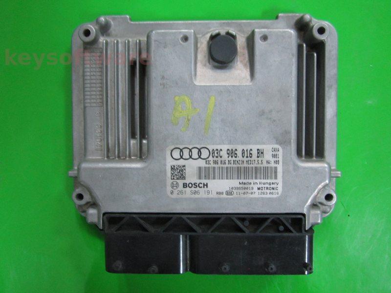 ECU Audi A1 1.4 03C906016BH 0261S06191 MED17.5.5 CAXA H08