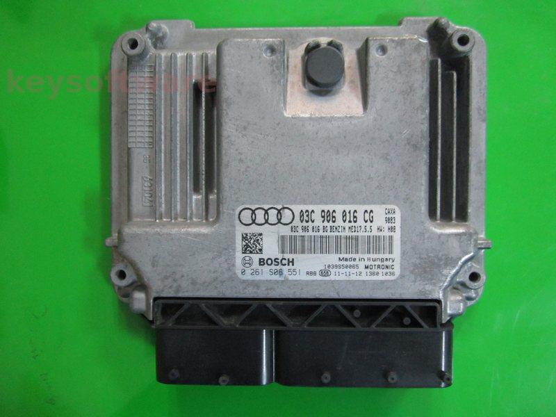 ECU Audi A1 1.4 03C906016CG 0261S06551 MED17.5.5 CAXA H08