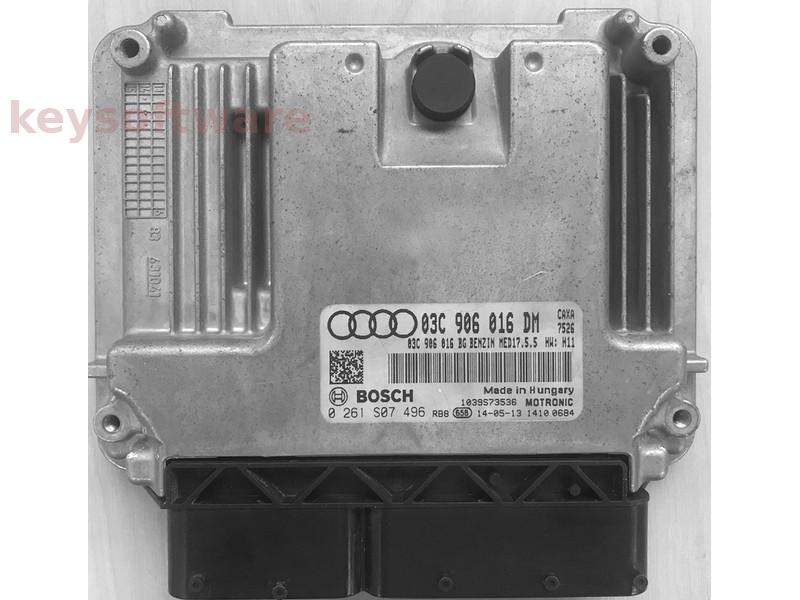 ECU Audi A1 1.4 03C906016DM 0261S07496 MED17.5.5 CAXA H11 {