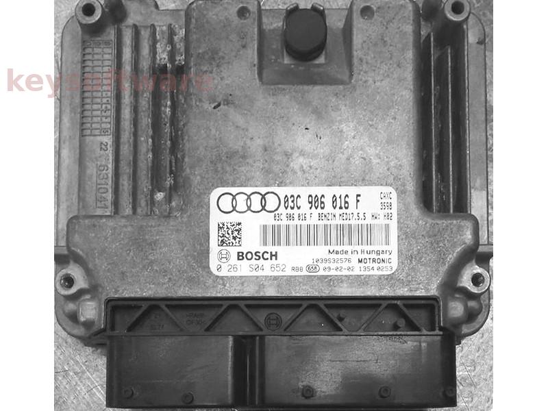 ECU Audi A3 1.4 03C906016F 0261S04652 MED17.5.5 CAXC H02
