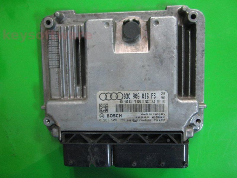 ECU Audi A1 1.4 03C906016FS 0261S08199 MED17.5.5 CAXA H01