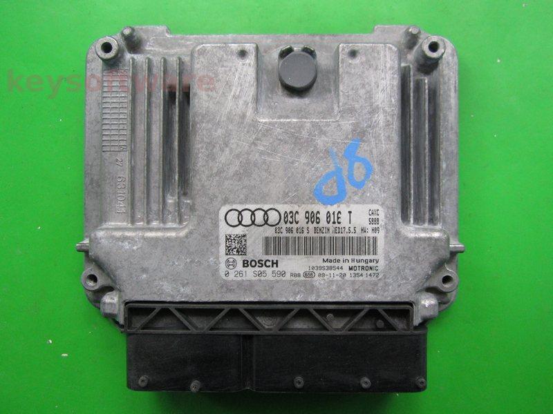 ECU Audi A3 1.4 03C906016T 0261S05590 MED17.5.5 CAXC H09