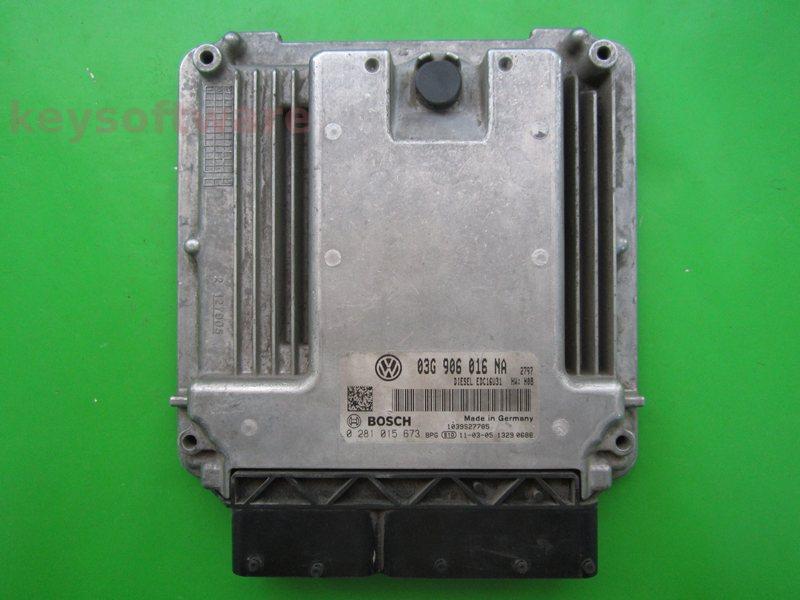 ECU Audi A4 2.0TDI 03G906016NA 0281015673 EDC16U31 {