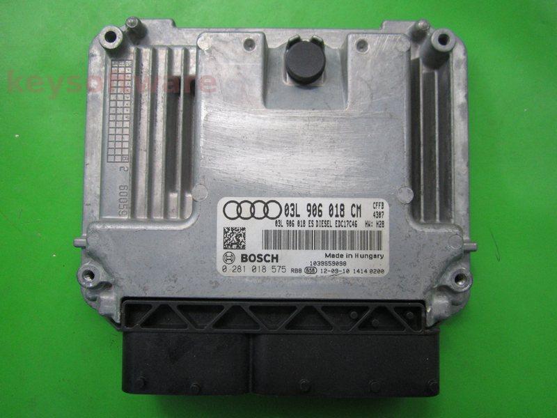 ECU Audi Q3 2.0TDI 03L906018CM 0281018575 EDC17C46 CFFB H28
