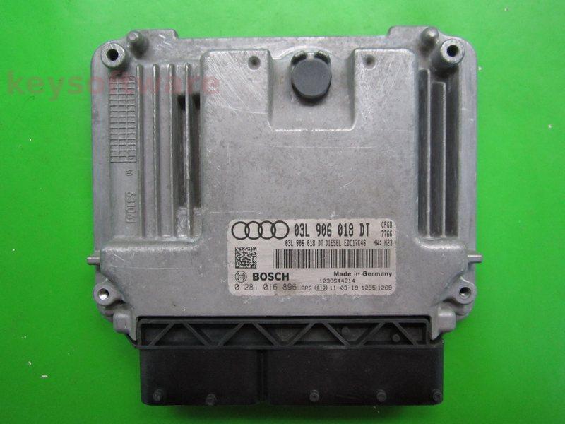 ECU Audi TT 2.0TDI 03L906018DT 0281016896 EDC17C46 CFGB H23