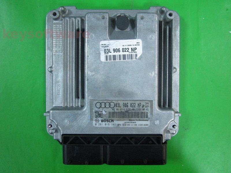 ECU Audi A4 2.0TDI 03L906022NP 0281016141 EDC17CP20 CAHA H21