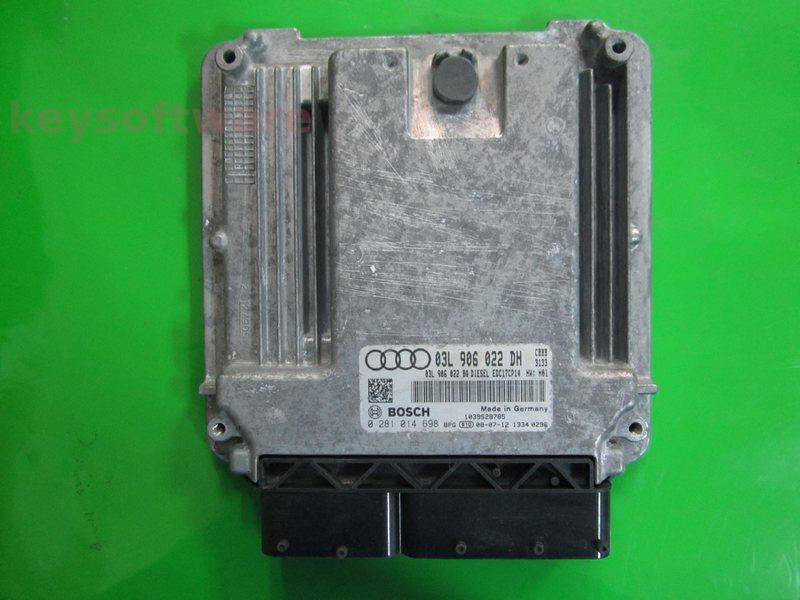 ECU Audi TT 2.0 03L906022DH 0281014698 EDC17CP14 CBBB H01