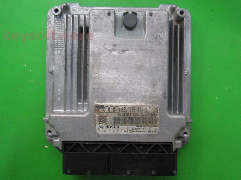 ECU Audi A4 2.0TDI 03L906022DL 0281014597 EDC17CP14 CAGB H01