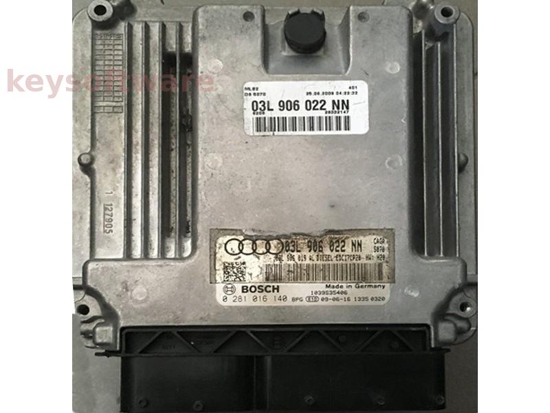ECU Audi A4 2.0TDI 03L906022NN 0281016140 EDC17CP20 CAGA H20