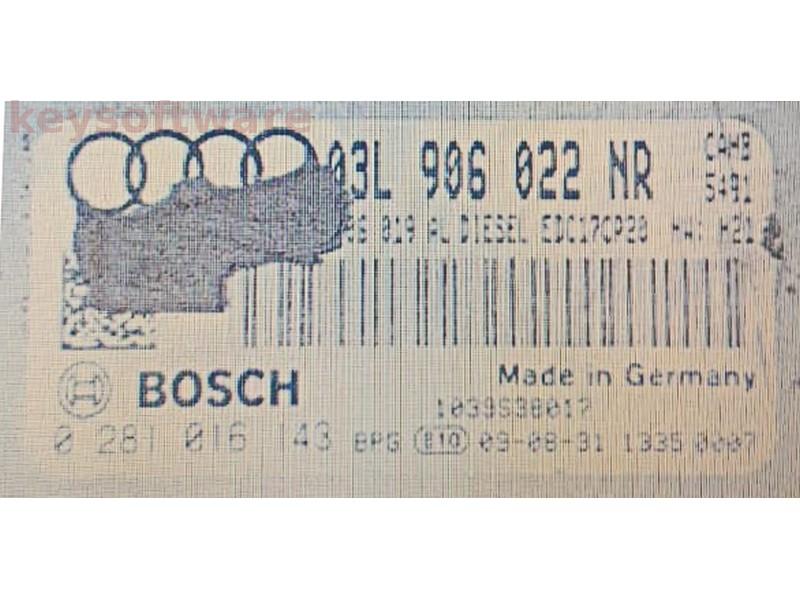 ECU Audi A5 2.0TDI 03L906022NR 0281016143 EDC17CP20 CAHB H21{