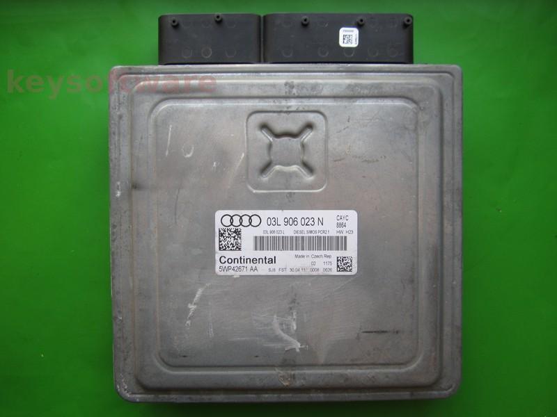 ECU Audi A3 1.6 03L906023N 5WP42671 SIMOS PCR2.1 CAYC