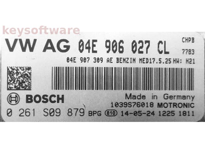 ECU Audi Q3 1.4 04E906027CL 0261S09879 MED17.5.25 CHPB H21{