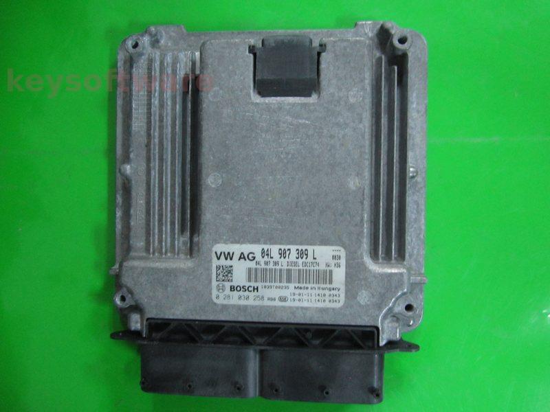 ECU Audi Q5 2.0TDI 04L907309L 0281030258 EDC17C74 H36