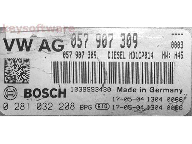ECU Bentley Bentayga 4.0TDI 057907309 0281032208 MD1CP014 H45 {