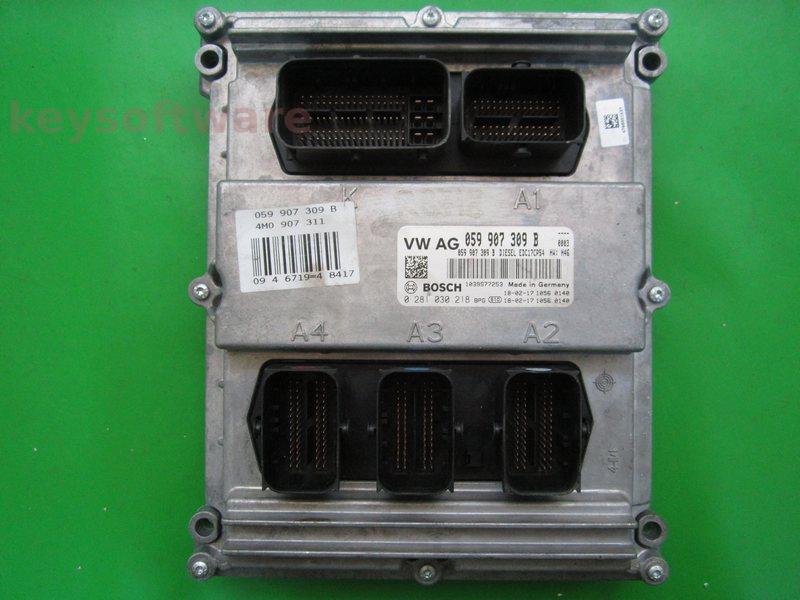 ECU Audi Q7 3.0TDI 059907309B 0281030218 EDC17CP54 CRTC H46