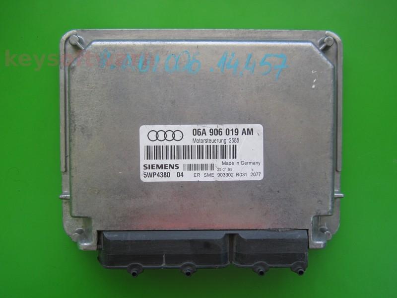 ECU Audi A3 1.6 06A906019AM 5WP4380 SIMOS 2.1B AKL