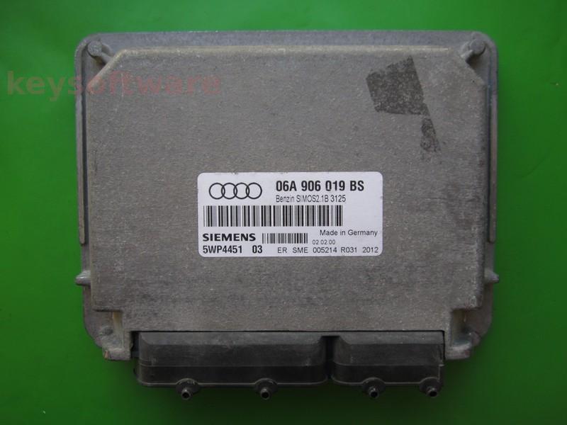 ECU Audi A3 1.6 06A906019BS 5WP4451 SIMOS 2.1B AKL }