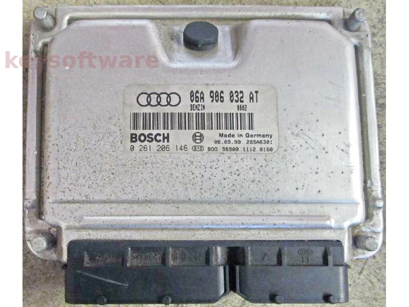 ECU Audi A3 1.8 06A906032AT 0261206146 ME7.5 AQA {