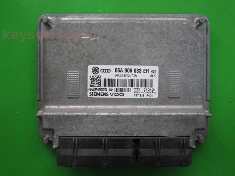 ECU Audi A3 1.6 06A906033EH 5WP40323 SIMOS 7.1A BSE }