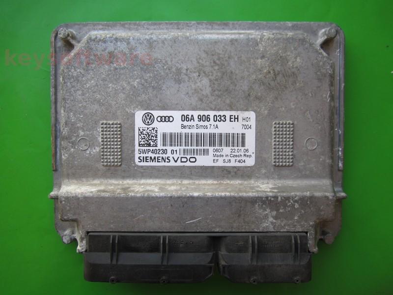 ECU Audi A3 1.6 06A906033EH 5WP40230 SIMOS 7.1A BSE }